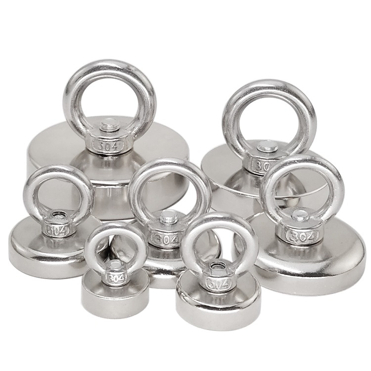 Magnet Salvage Suction Cup 10 Pack High-Strength Magnetic Round Magnet Fixed Strong Magnet Magnetic Hanging Ring