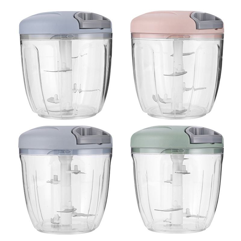 Factory direct supply spot household multifunctional vegetable cutter auxiliary food cooking meat grinder manual garlic press garlic pull