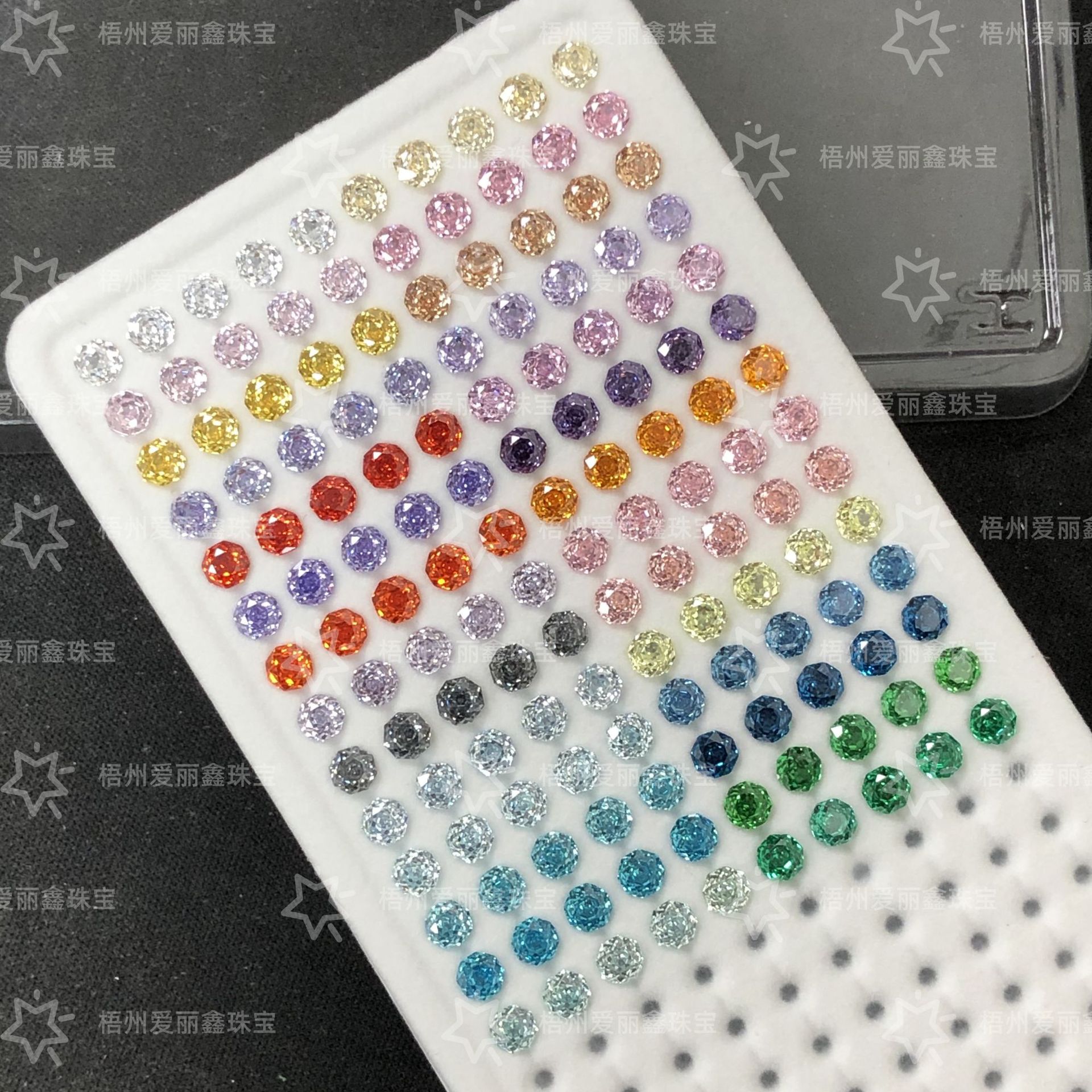 4mm Millennium Octagonal Rose Cut Zircon, Direct Supply from Wuzhou Manufacturer, 5A Quality Jewelry Accessories Loose Stone