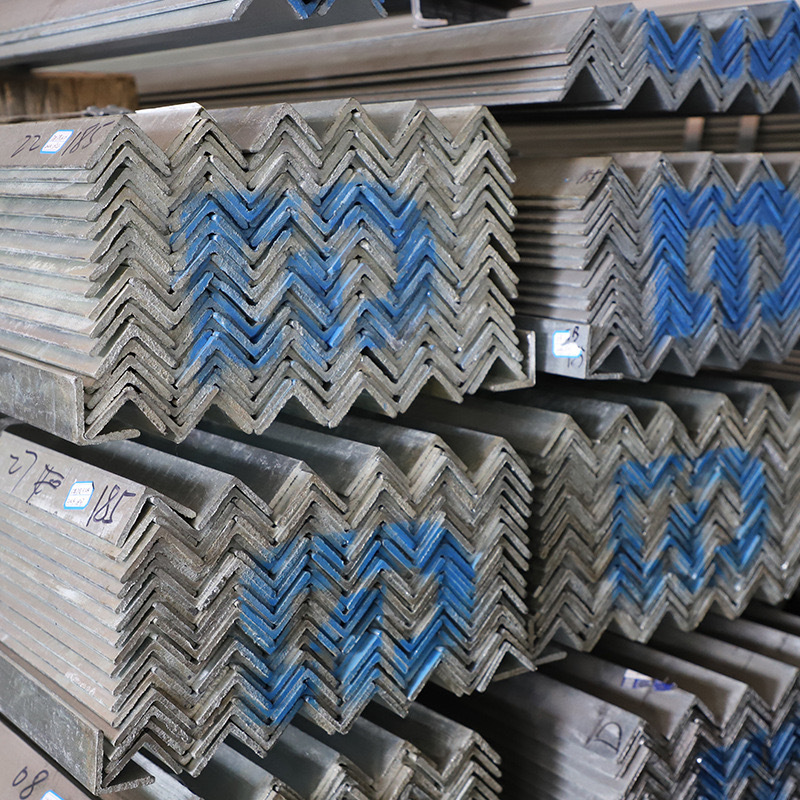 Yungui Sichuan Galvanized Angle Steel, Black Angle Steel, Shelf Triangular Iron Brackets, Hot-Rolled Perforated Structural Steel, Equal-Sided Natural Color Wholesale