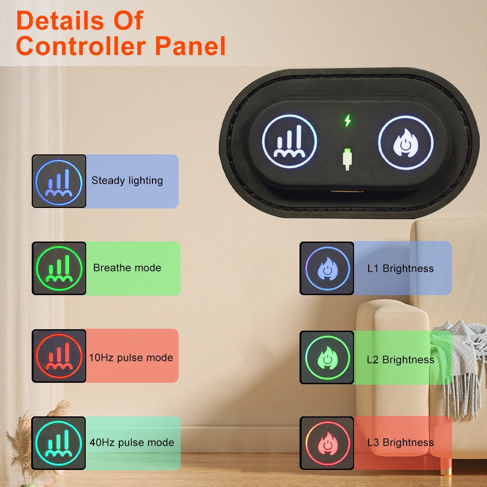 Battery-Powered Mini Belt DIY Infrared Therapy Belt Portable Wristband Knee Brace Pulse Therapy Belt