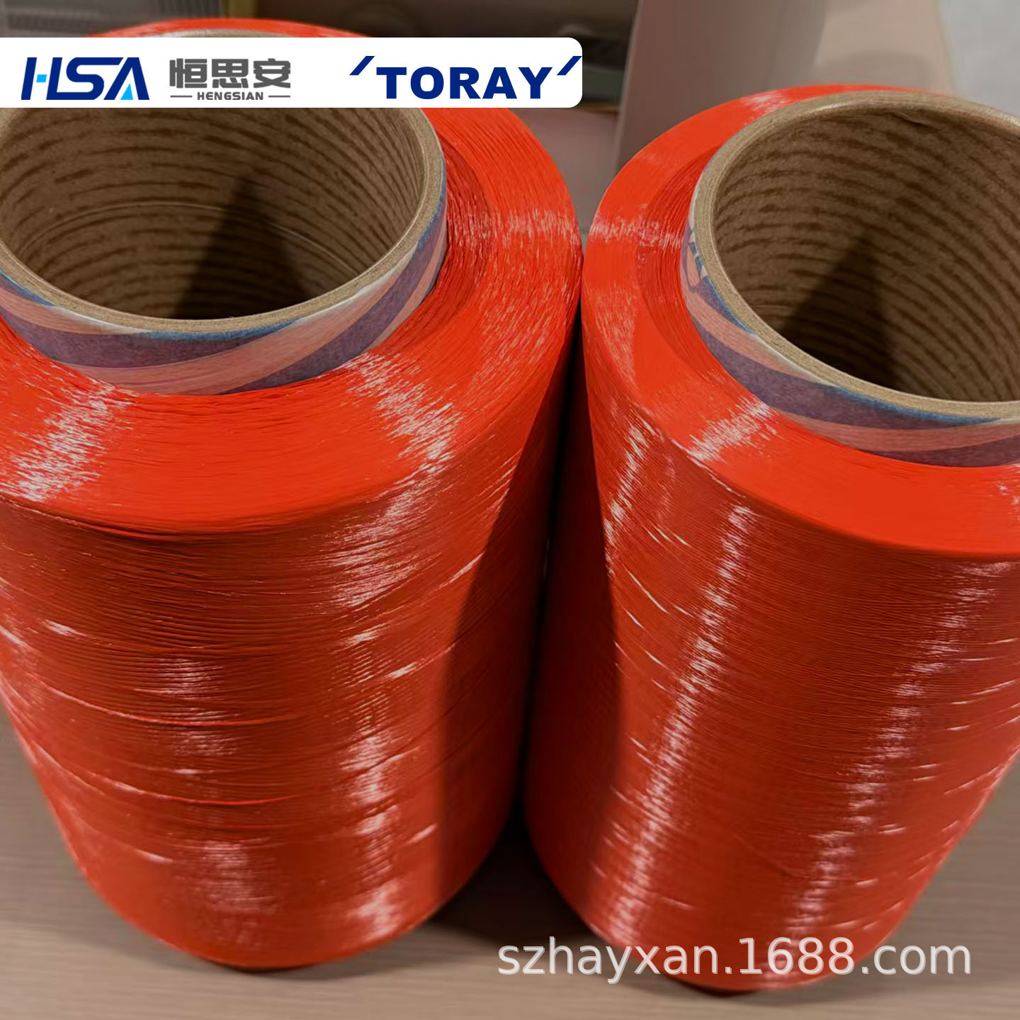 Toray Toray Orange Red Meta-Aramid Filament Flame Retardant High Temperature Resistant Fireproof Fiber Inventory Can Be Supplied for a Long Time