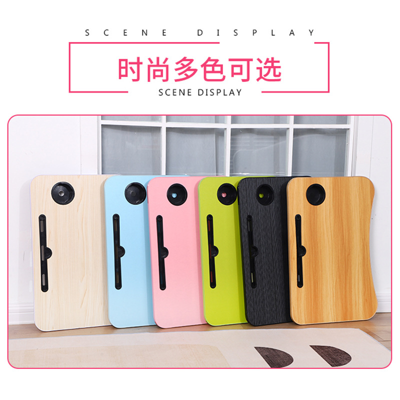 Folding Computer Desk Lazy Laptop Desk Dormitory Student Bed Study Table Children's Dining Table Factory Direct Delivery Office Desk