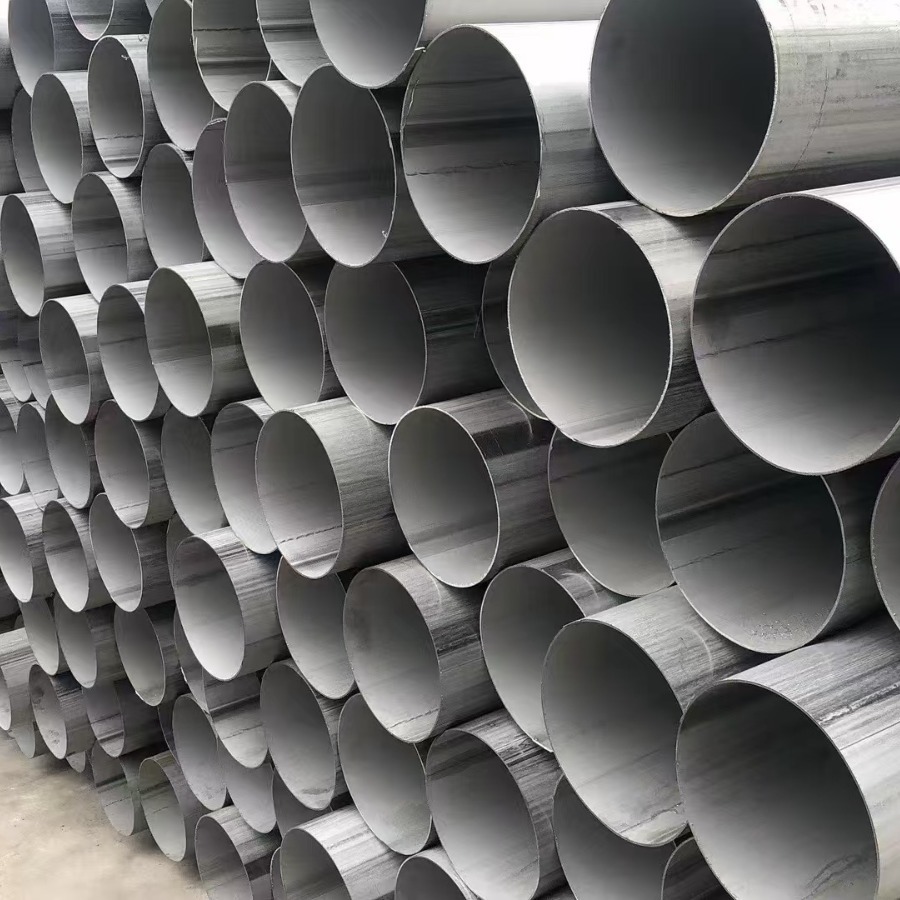 304 Stainless Steel Welded Pipes in Stock Wholesale 316L Industrial Stainless Steel Round Pipes Large Diameter Welded Stainless Steel Pipes