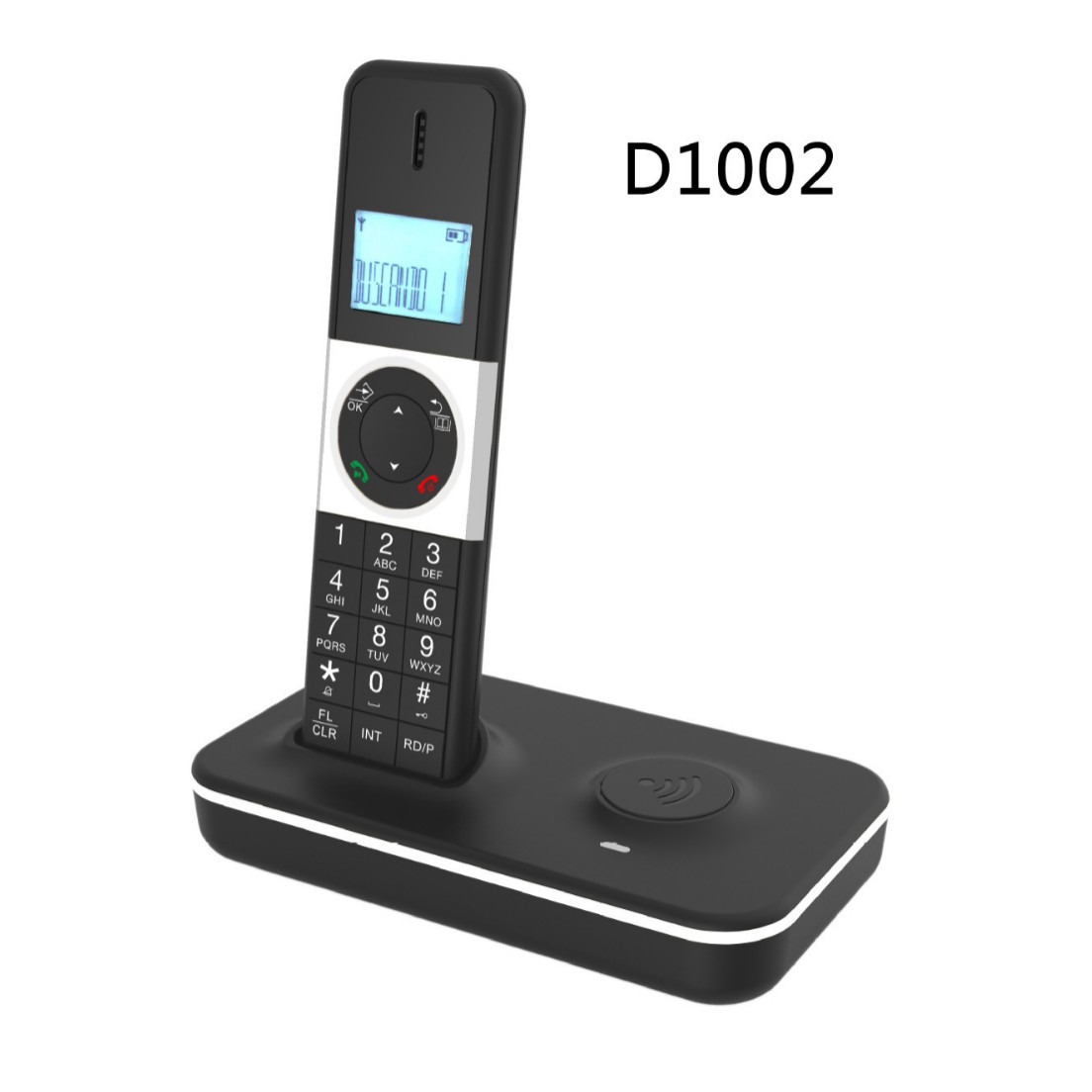 In-Stock D1002 Male Digital Cordless Telephone Home Handheld Cordless Telephone Factory Direct Sales Cross-Border