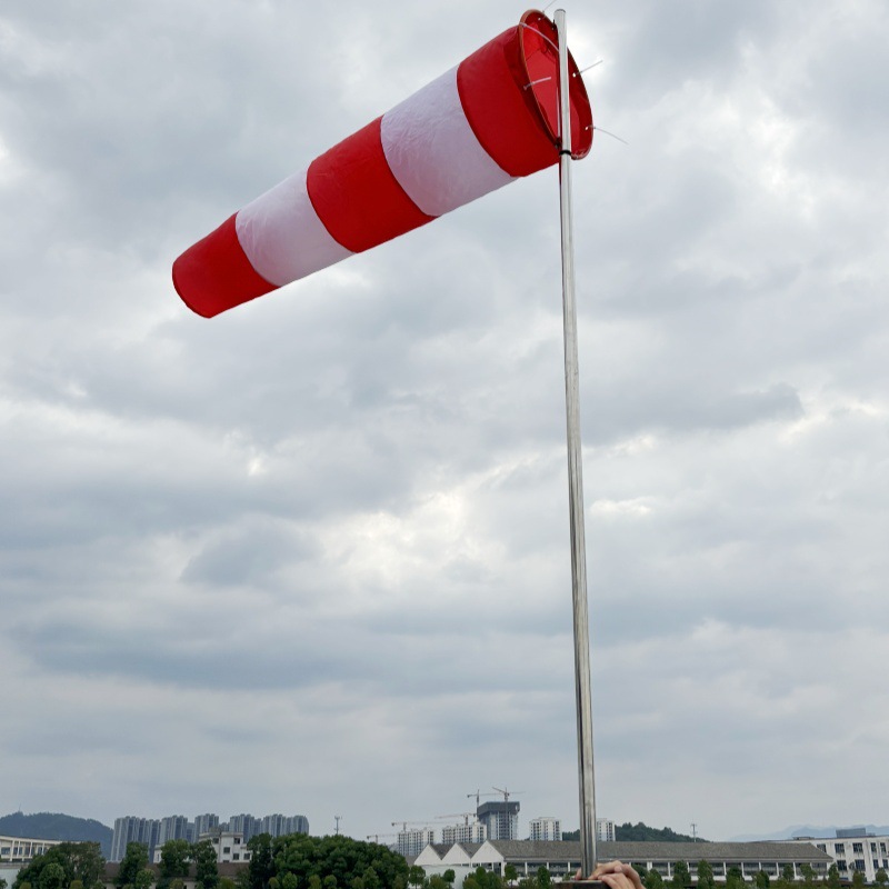 Reinforced wind vane fluorescent waterproof bracket stainless steel airport chemical oil field gas station wind vane bag outdoor factory inspection