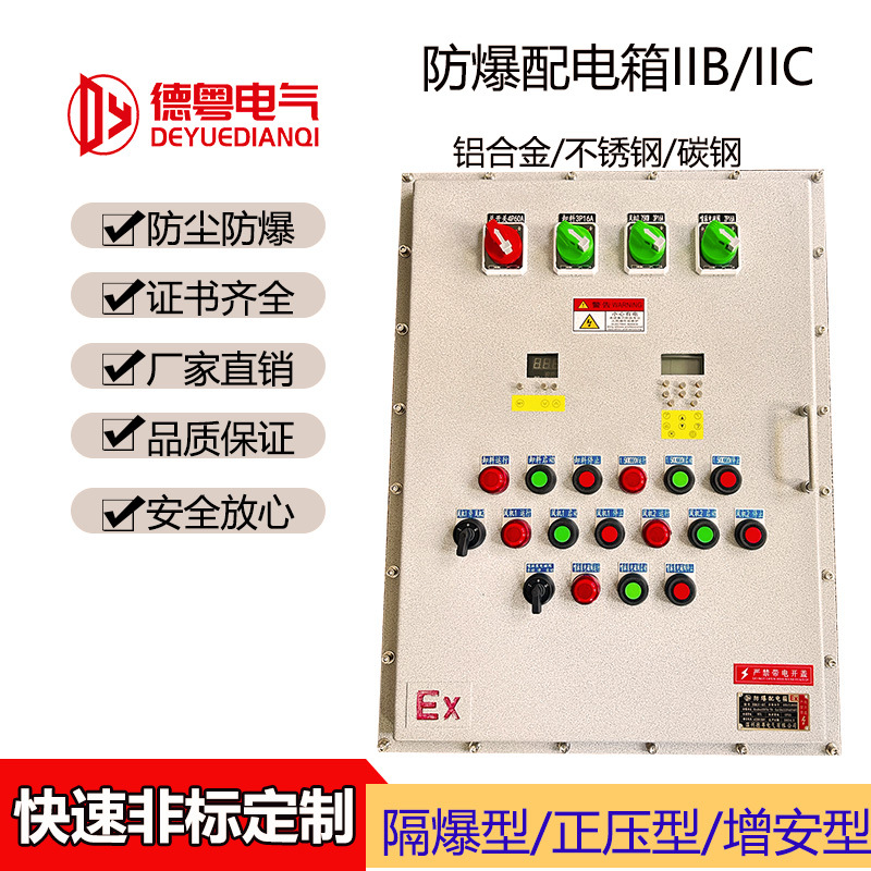 Explosion-proof power lighting distribution box maintenance power supply instrument outdoor IP65 waterproof stainless steel explosion-proof junction box