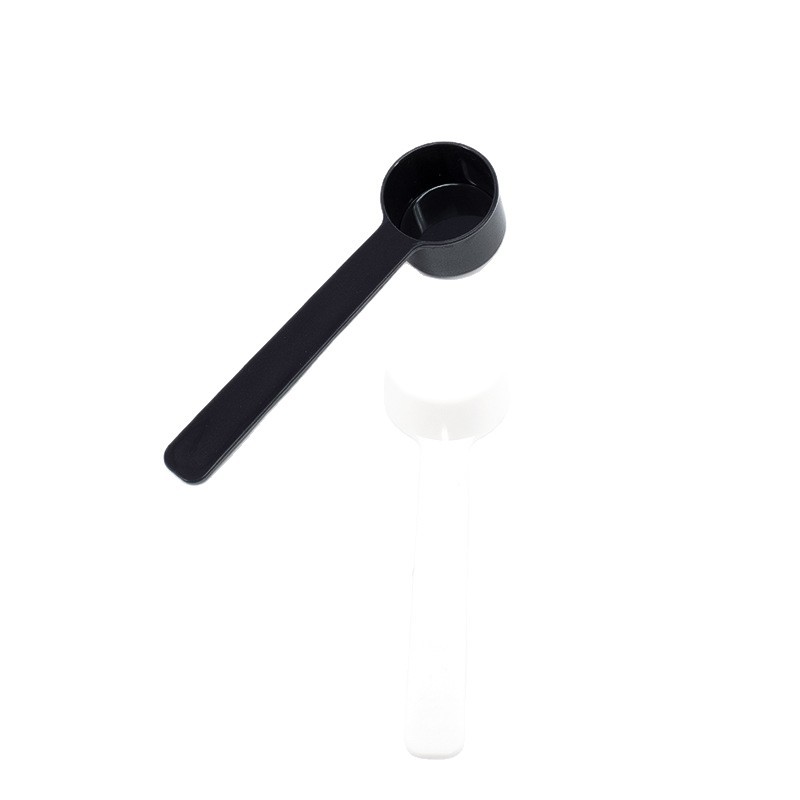 Plastic Measuring Spoon Baking Milk Powder Spoon Measuring Spoon Flats Bottom Recyclable Coffee Powder Spoon Plastic Spoon Small White Spoon Black Spoon