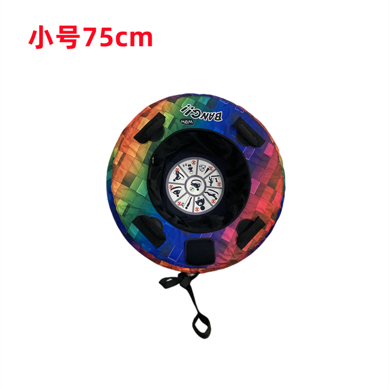 Factory Direct Supply Inflatable Snow Tube Slide, Outdoor Dry Land Hard-Bottomed Grass Sled, Inflatable Round Tube