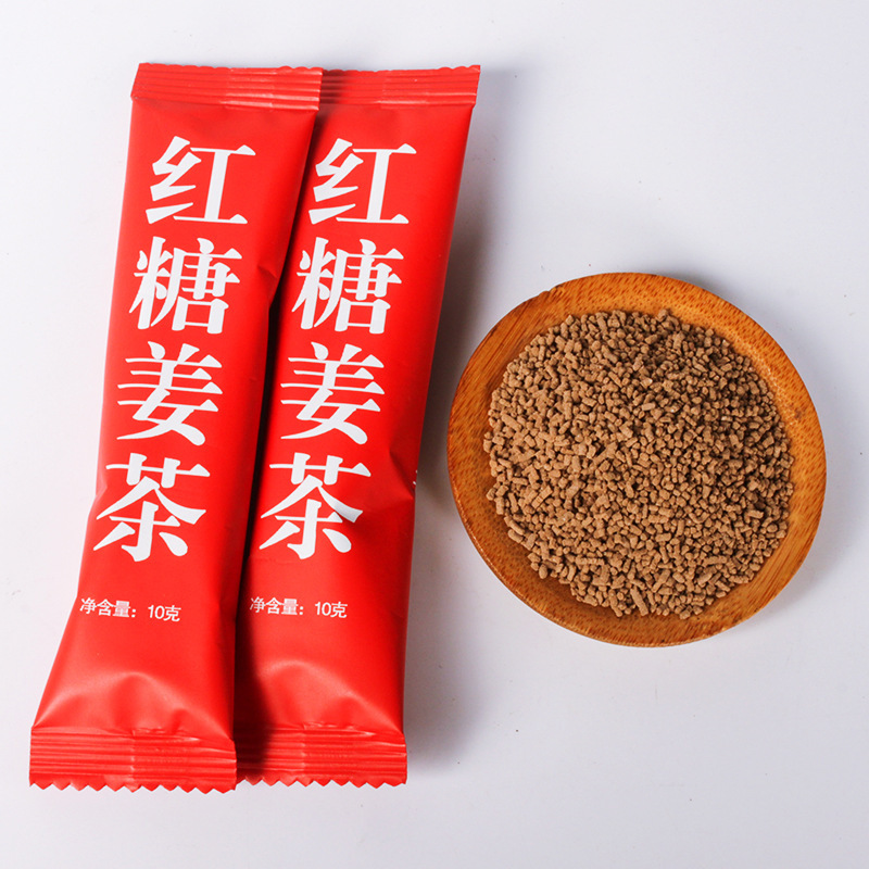 Brown Sugar Ginger Tea Strips Ginger Brown Sugar Ginger Tea Brown Sugar Ginger Jujube Tea Bulk Small Package Factory Spot Wholesale