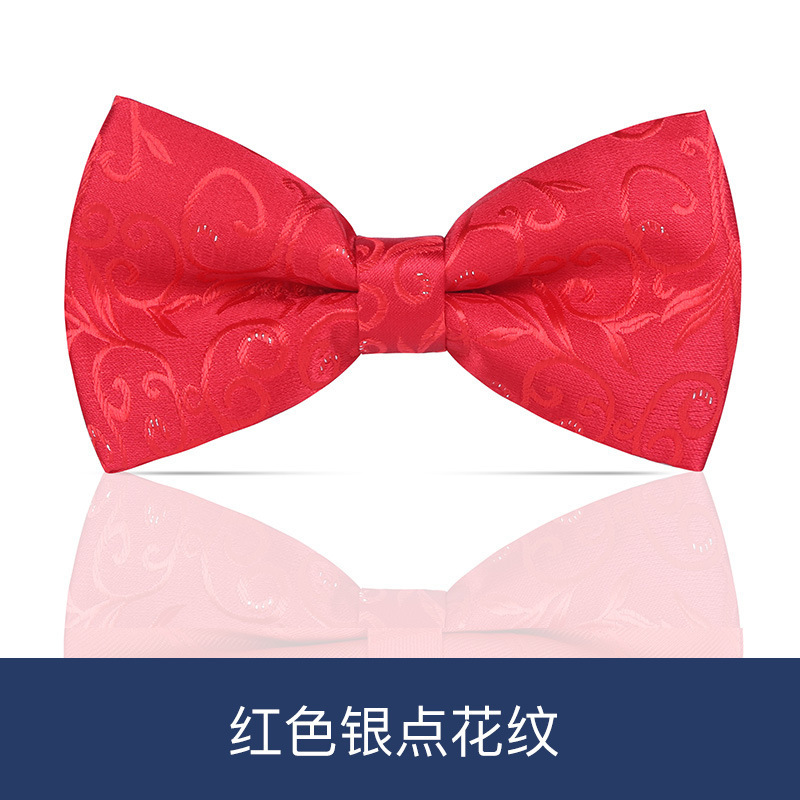 Wedding Tie for Men Korean Style Groom Wedding Best Man Men's Tie British Black Bow Tie Red Bow Tie