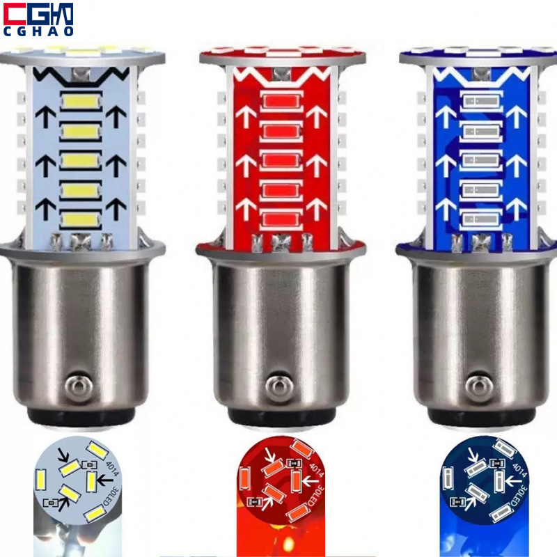 Новая светодиодная лампа тормоза 1157 3014 30Smd для электрических автомобилей