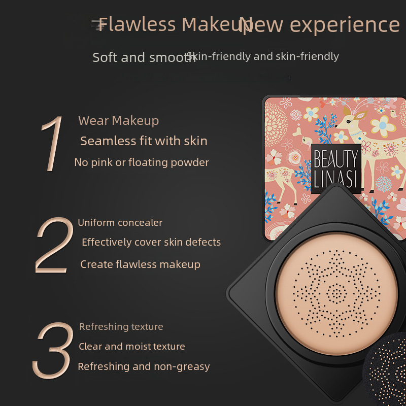 Fanzhen Mushroom Cushion Beauty Cream Repair Concealer Isolation Brightening Even Skin Color Liquid Foundation Air Cushion Bb Cream