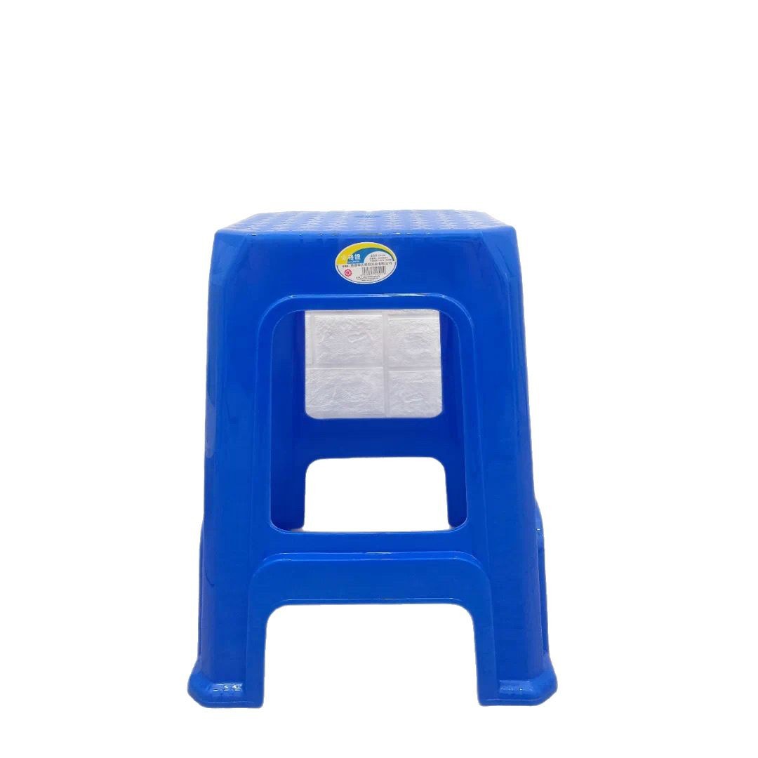 Blue Sky 2521 Chair Thickeneded 47cm Height Plastic Stool Zhujiang Chair Blue Sky Square Stool Plastic Stool Blue