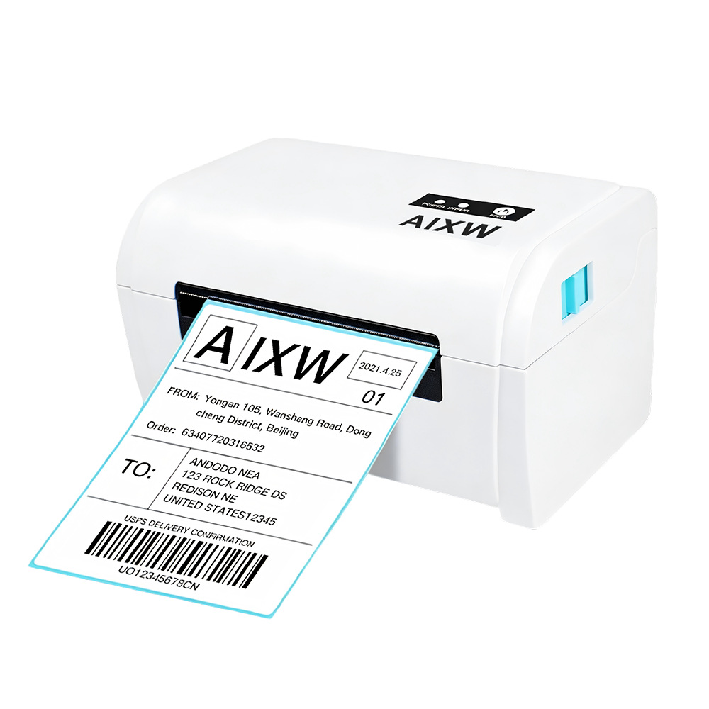 Ai-110B Thermal Label Printer for Electronic Waybills, Single-Sheet Logistics Printing, Suitable for Use with Douyin and Pinduoduo Barcode Systems