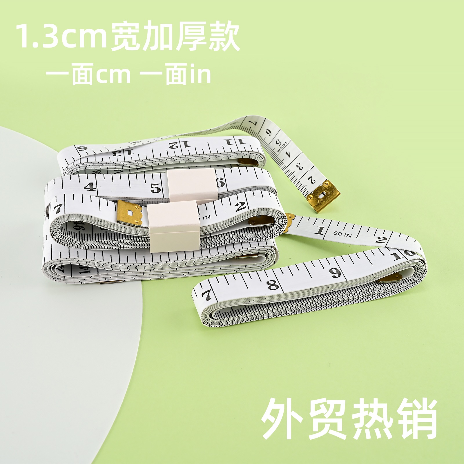 Прямые продажи завода, мягкая линейка для одежды, линейка для трех окружностей, портняжная линейка 1.5 м, толстая, белый фон, черные надписи, измерительная лента, экспортные запасы