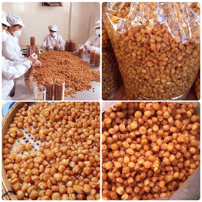 Bulk Longan Meat Jerky 2025 New Arrival Guangdong Gaozhou A-Grade Naturally Sun-Dried Seedless Whole Box Longan Meat