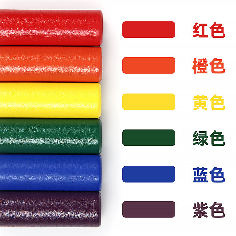 Wooden Piling Platform Kidsren's Educational Toys Knocking Wooden Color Recognition Montessori Sensory Teaching Aids Family Piling