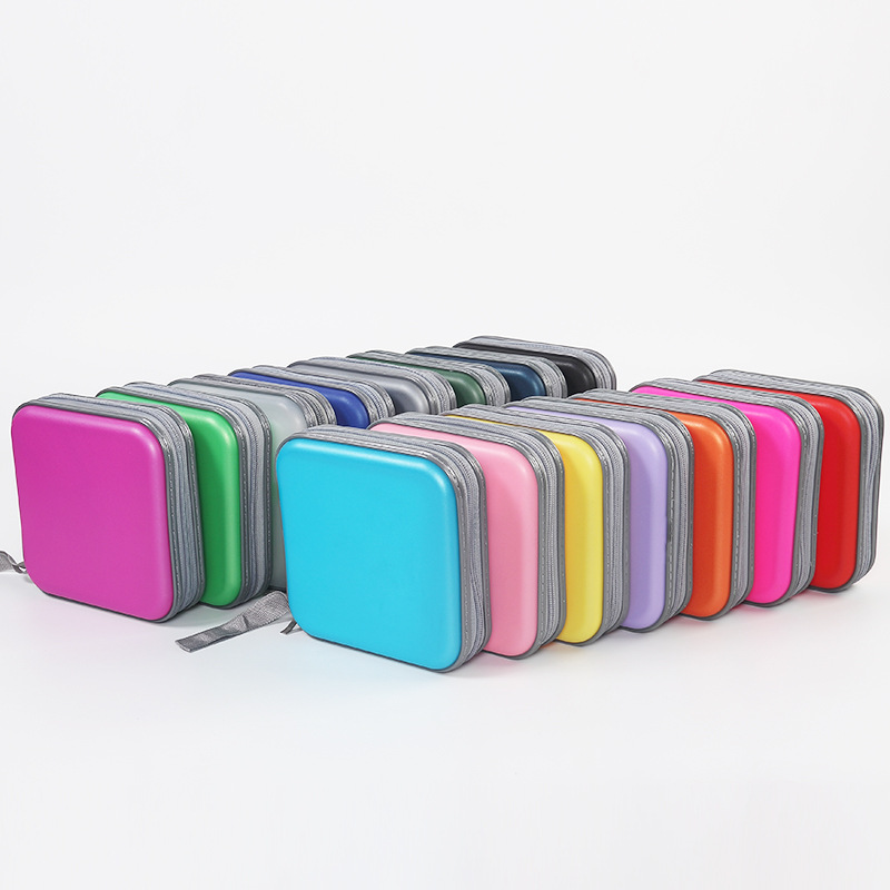 In-Stock Cd Storage Box 40 Pieces Thickened Inner Pages Cd Case Portable Car Cd Holder Plastic Cd Case Factory Direct Sale