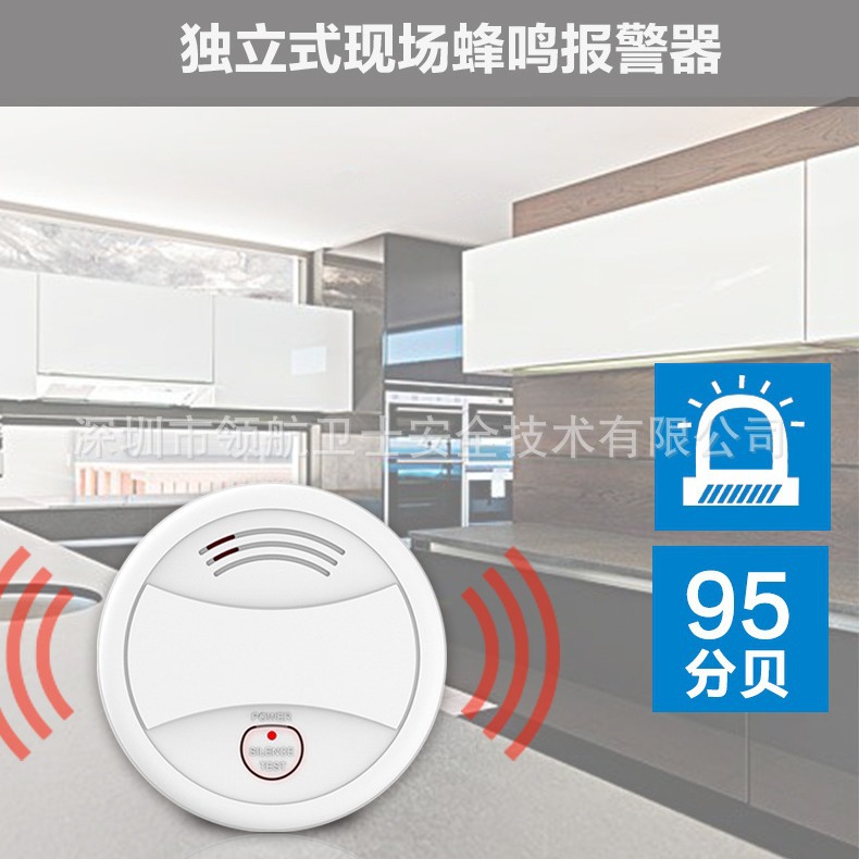 Pgst Cross-Border Factory Wifi Smoke Alarm En Certified Smoke Detector Tuya Tuya Smoke Detector