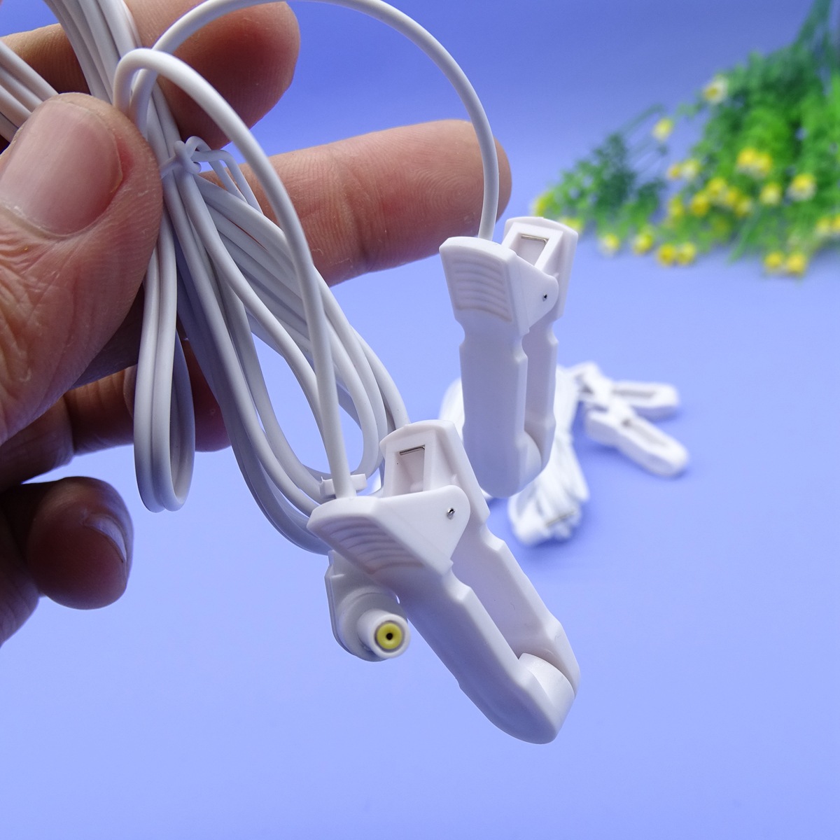 1.2 m long DC2.5MM/DC3.5MM/safety gauge 2.35mm ear clip electrode line/ear clip tail bus line