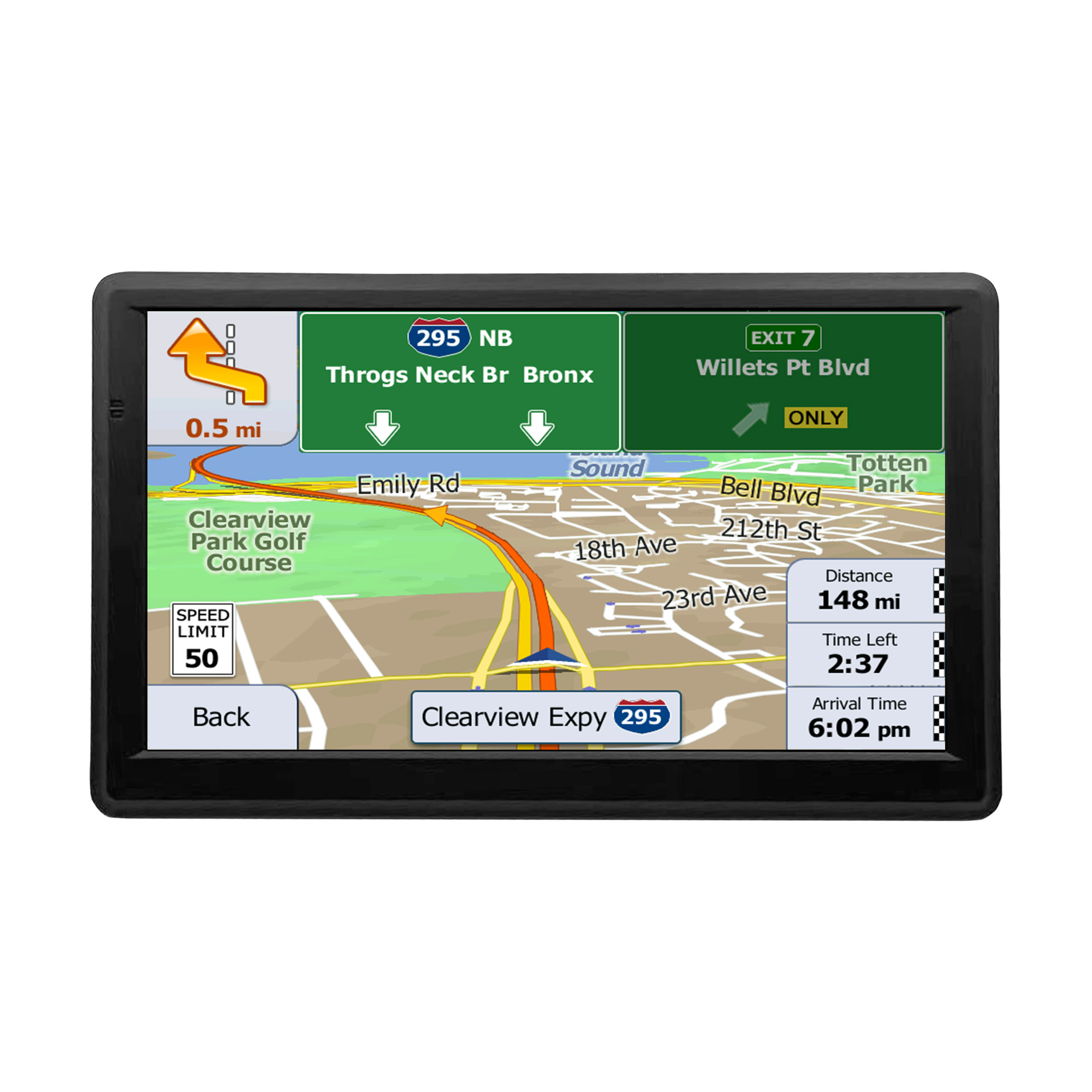 Cross-border e-commerce foreign trade portable 5/7/9 inch car GPS navigator HD 8G general car truck