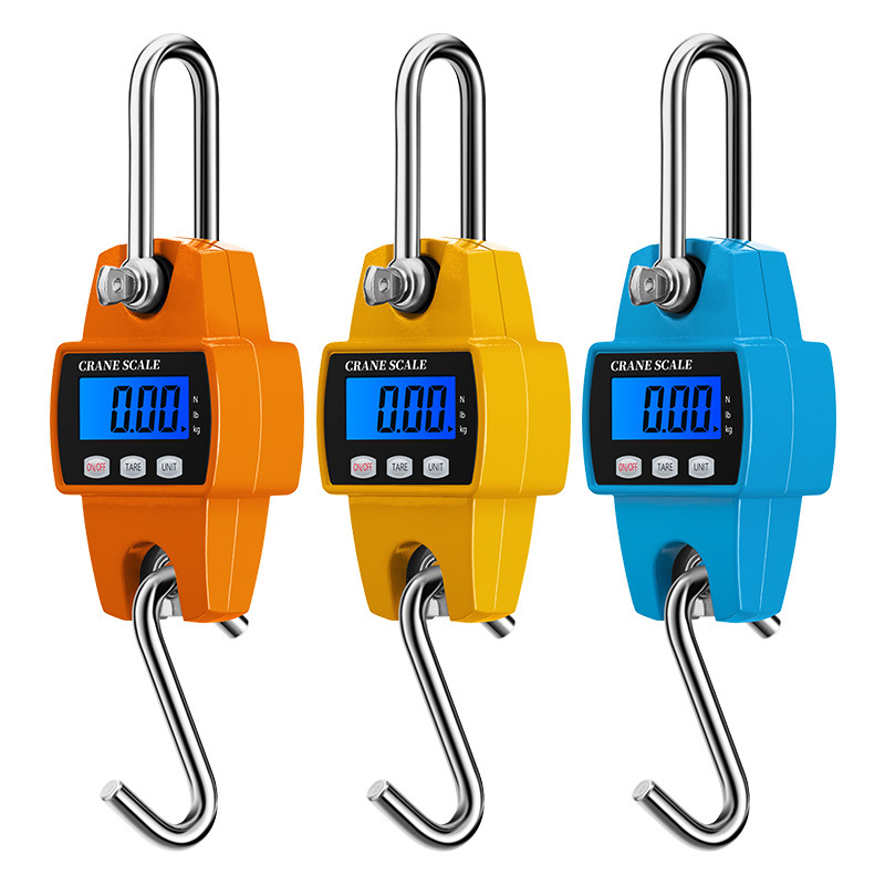Cross-Border Hot Selling Portable Digital Crane Scale Small Hook Scale Driving Scale 300kg Hanging Scale Satchel Hook Scale