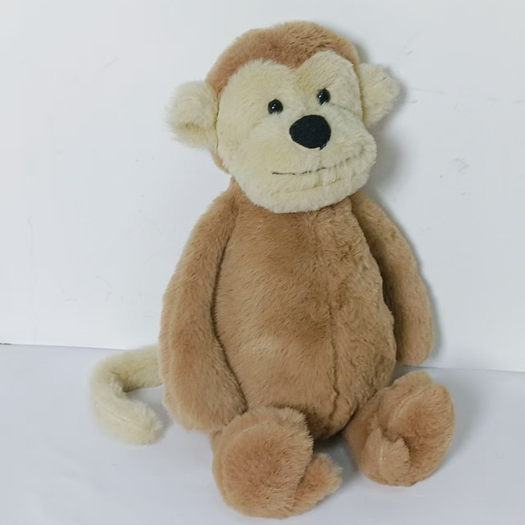 Cute Monkey Pillow Doll for Children to Hold and Sleep with Plush Toy Doll for Girls Large Comfort Doll Gift