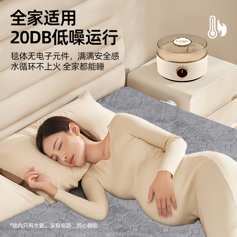 Silent Plumbing Blanket Mattress Electric Heating Water Circulation Single and Double Electric Mattress Constant Temperature Plush Fleece Electric Heating Blanket