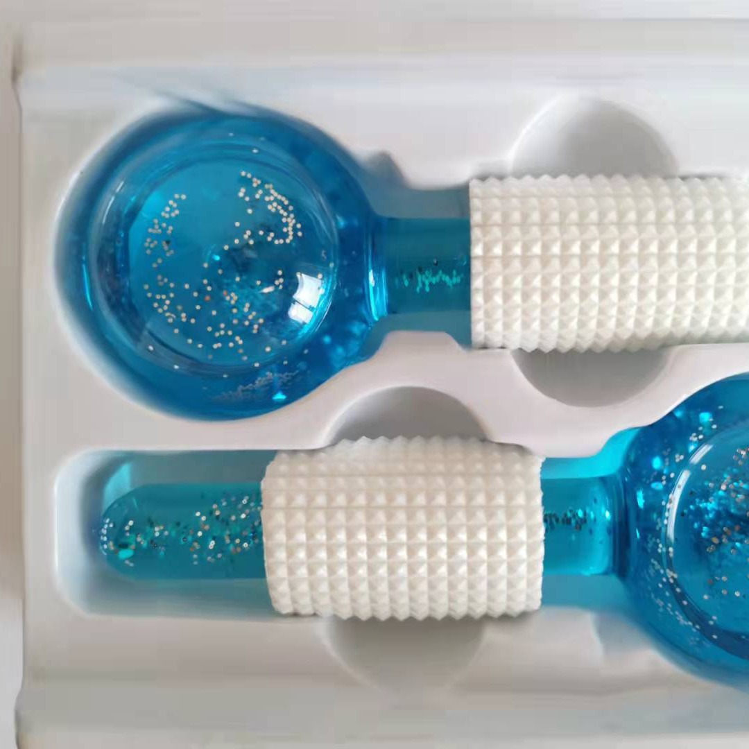 Cross-border Amazon beauty ice ball glitter ice beads two boxed beauty salon massage glass ice ball