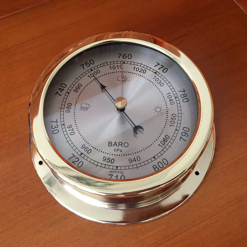 Large barometer thermometer hygrometer weather station home garden 9392THB export for many years quality best-selling