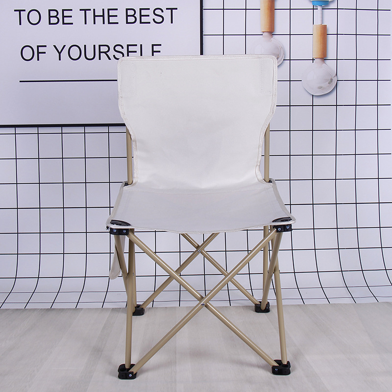 Camping Outdoor Folding Chair Printable logo Folding Stool Portable Fishing Chair Art Sketch Stool Spring Outing Chair