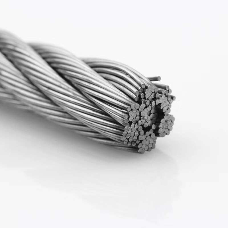 Wire Rope Manufacturer 304 Stainless Steel Wire Rope Clothesline Manure Scraper Hanging Water Pump Marine Greenhouse Hoisting Animal Husbandry