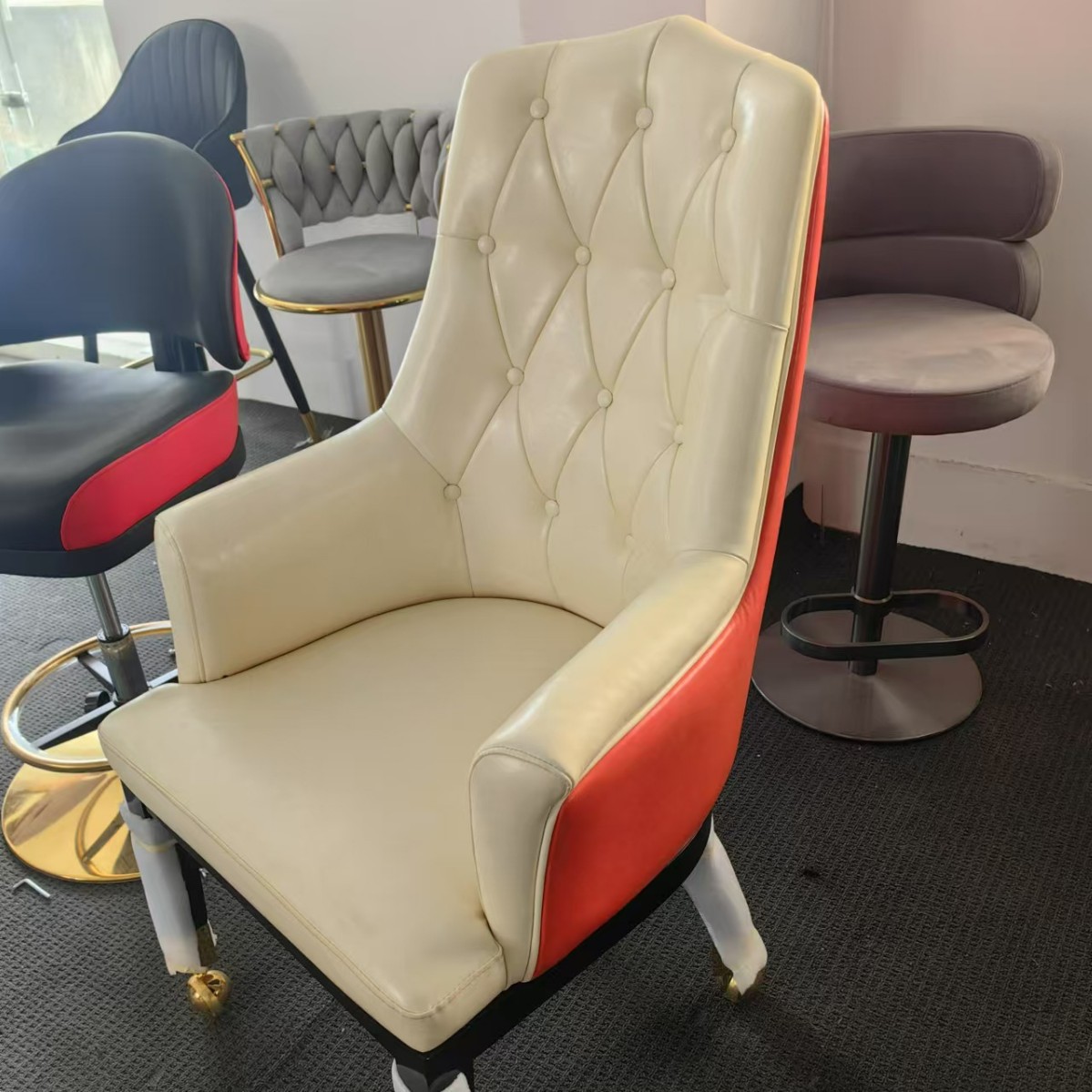 Factory Wholesale Deals Casino Chairs Las Vegas Macau Tiger Chairs Baccarat Chairs Cambodia Casino Chairs