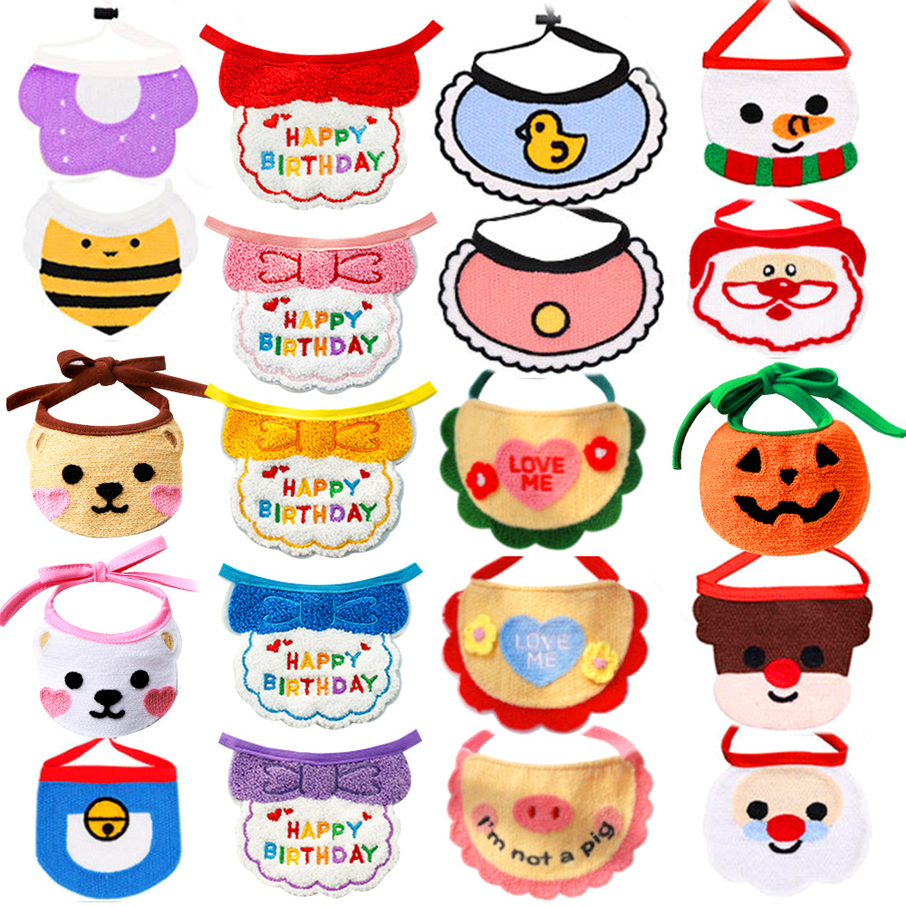 Корейская милая салфетка для домашних животных, новогодний шарф для кошек и собак, аксессуары для Гарбфилда