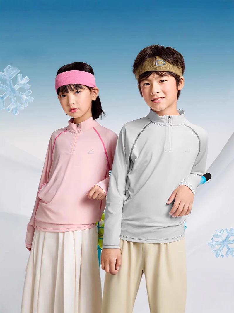 Children's T-shirt 25 spring and summer new cow boys breathable quick-drying t fabric manufacturers in stock young girls outdoor sports