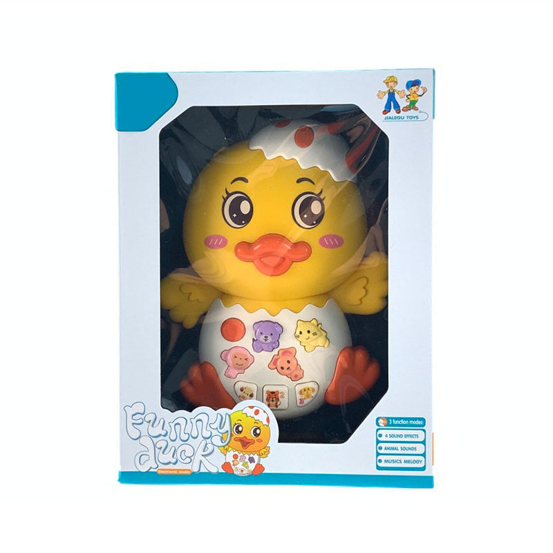 Factory Direct Sales Children's Cartoon Electronic Duck Music Electronic Keyboard Piano Infant Educational Interactive Toy
