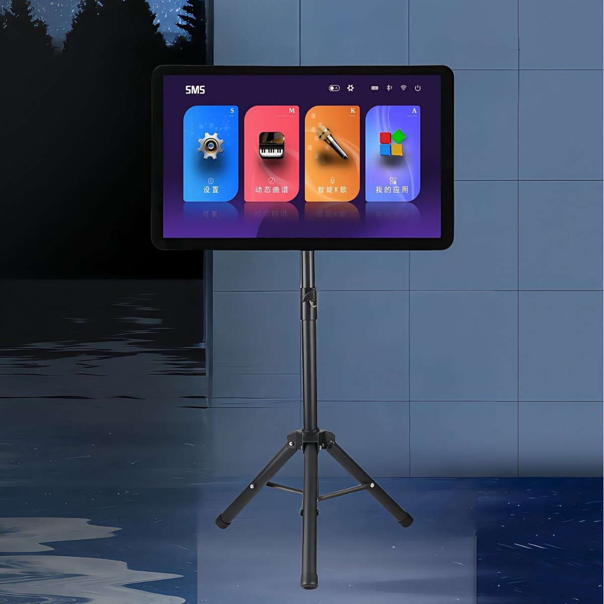 Songs Touch Screen All-in-One Smart Home KTV Jukebox Home Karaoke Mobile Outdoor Bluetooth TV