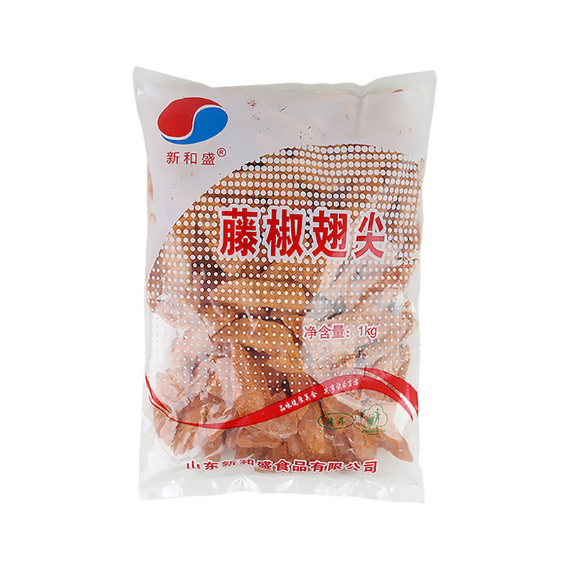 Xinhuosheng Vine Pepper Wing Tips, Whole Box of 10 Bags, 75 Fried Chicken Wing Tips Per Bag
