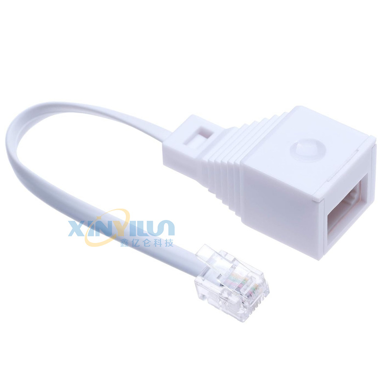 Кабельный адаптер США в Великобританию 6P4C RJ11