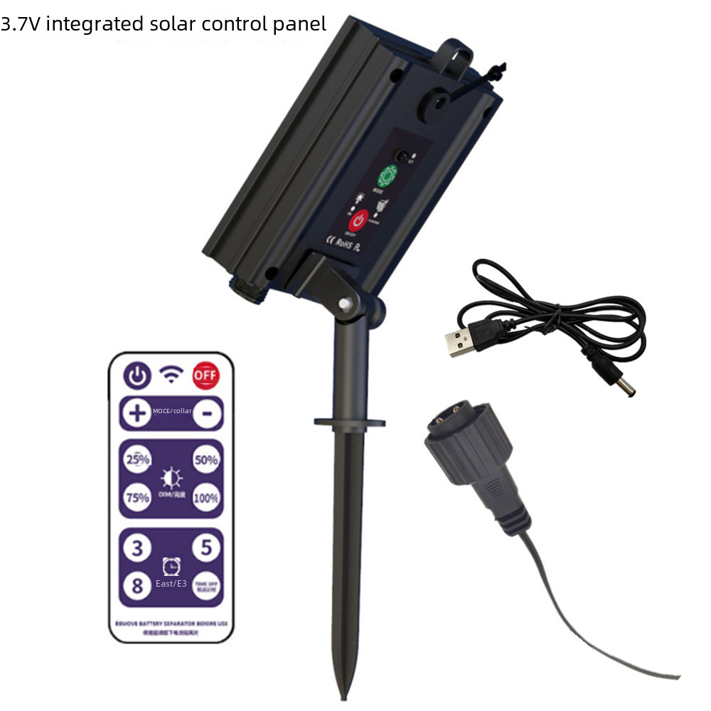 With DC charging remote control solar string light control box 3.7V boost output 24V Solar String Light Control Board