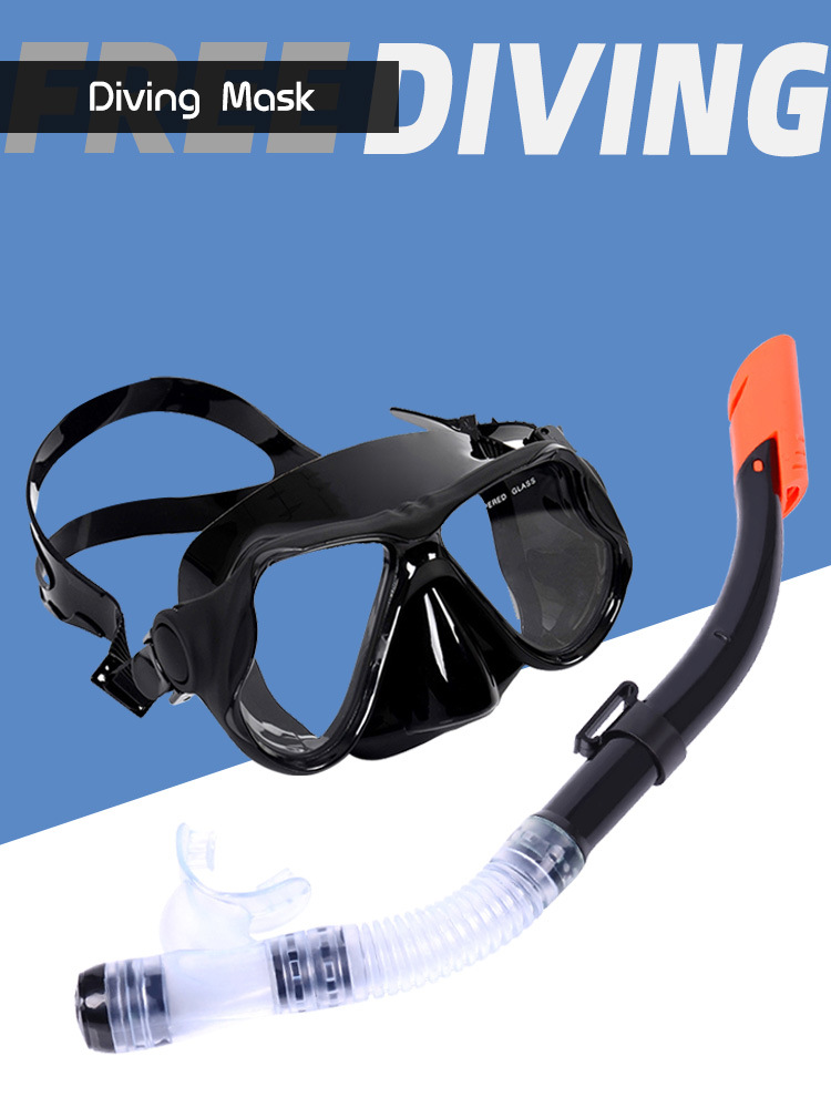 New Adult Men's and Women's Large Vision Mask Children's Diving Goggles suit Semi-dry Snorkeling Equipment Glasses