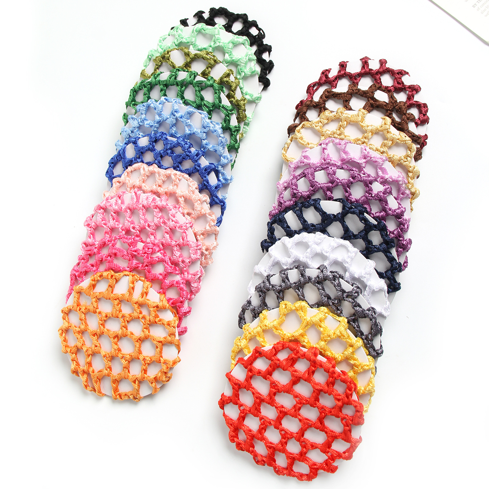 New Diamond-Free Braided Hair Net Stewardess Nurse Dance Professional Hair Net Bag Headdress Tied Ball Hair Accessories Wholesale