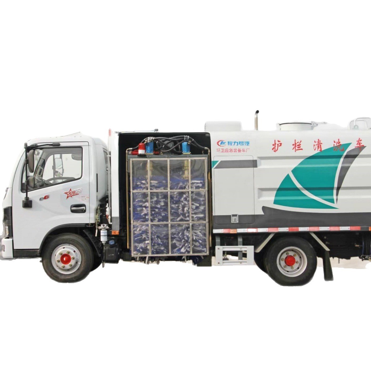 National Vi Dongfeng D6 Blue Plate Exemption 4-Ton City Isolation Barrier Cleaning 4.5-Ton Barrier Cleaning Truck