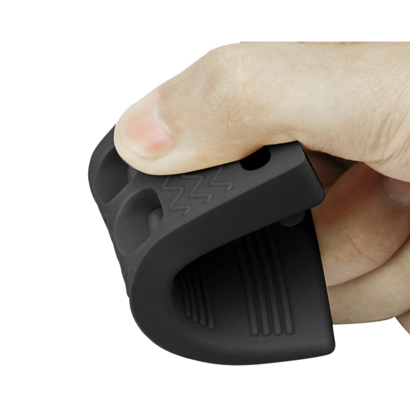 Factory wholesale safety protection mute black small door stopper cross-border home punch-free anti-collision door stopper