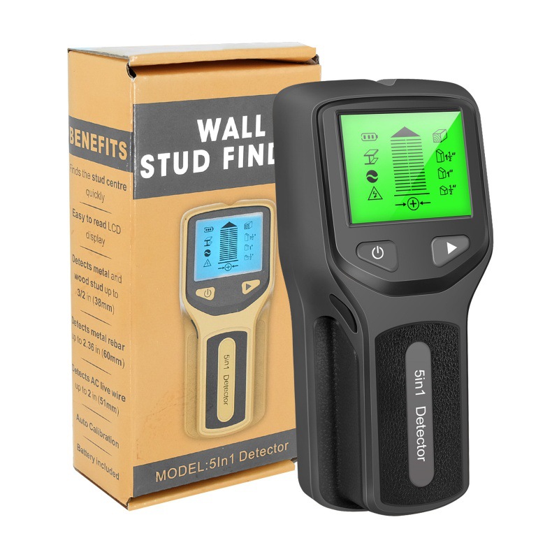 New 5-in-1 Wall Detector, Stud and Pillar Detector Measuring Instrument, Wall Metal Detector