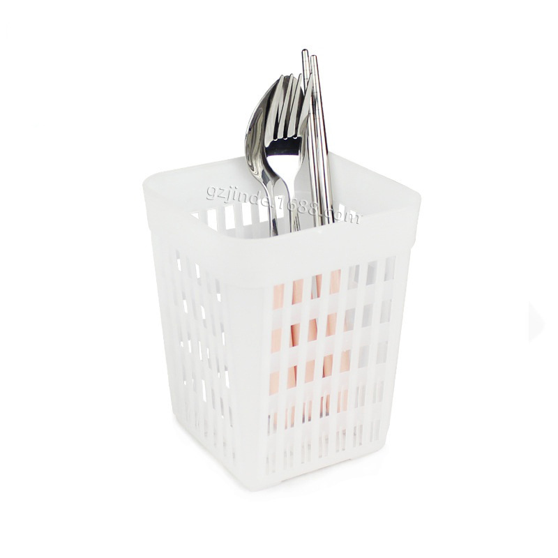 Jinzhide Manufacturer Knife and Fork Basket Chopstick Basket Knife and Fork Chopstick Drain Basket Kitchen Supplies Plastic Drain Basket