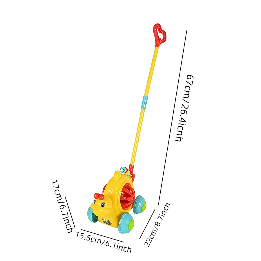 игрушка для обучения ходьбе для малышей, каталка с ручным приводом, милый овечий толкатель для мальчиков и девочек