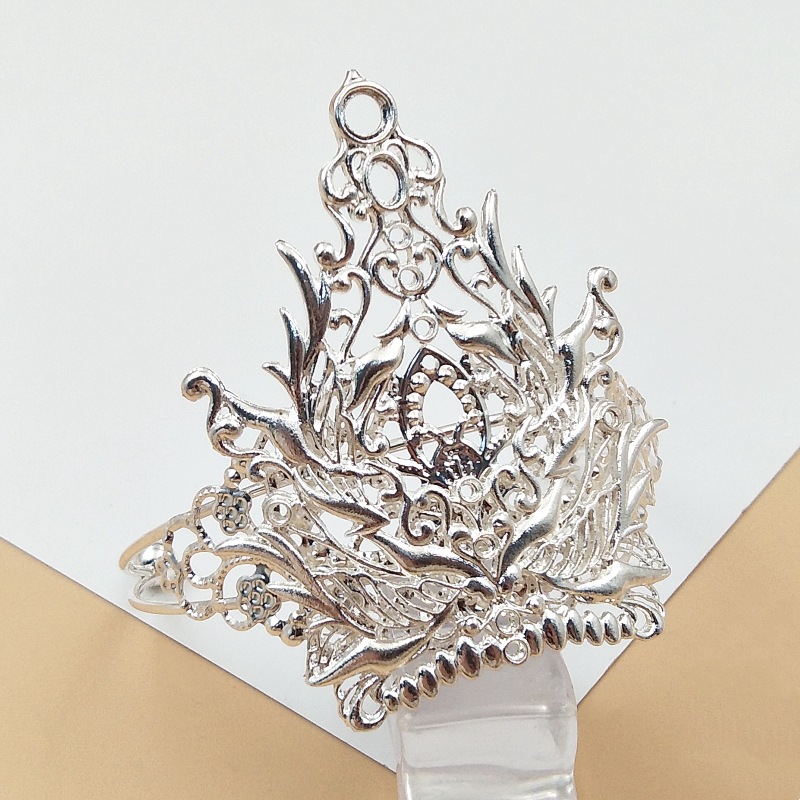 Antique Alloy Hair Accessories Hair Crown Crown Song and Ming Dynasties Guofeng Hair Hairpin Men's and Women's Headwear Martial Arts Decoration Accessories