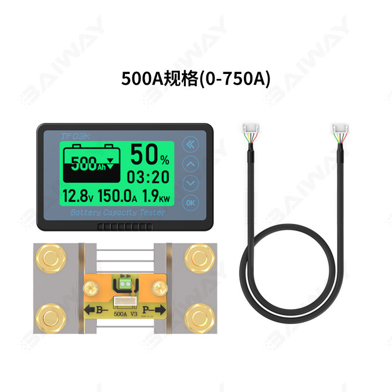 # TF03KH Coulomb meter lithium iron phosphate power display meter RV dedicated power display battery monitoring
